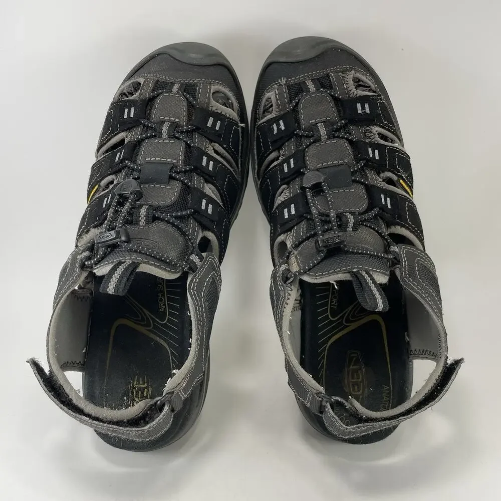 Keen Newport Retro Sandals Black Mens Size 12 M Waterproof Closed Toe Fisherman